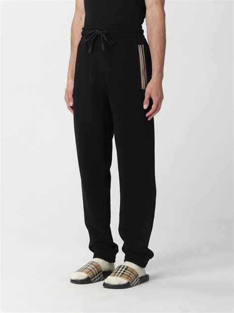 pantalone burberry nero|BURBERRY: Pantalone in cotone .